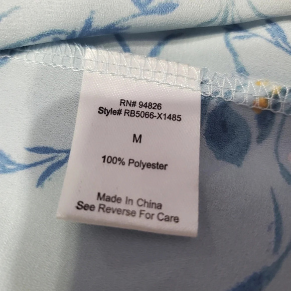 Tempted Women's Floral Ruffled Blouse M - Picture 5 of 6